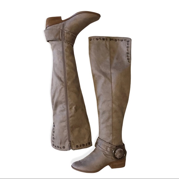 Not Rated-Belicia Over the Knee Boots-Studded upper-Sz 6-NWOB - Picture 3 of 12